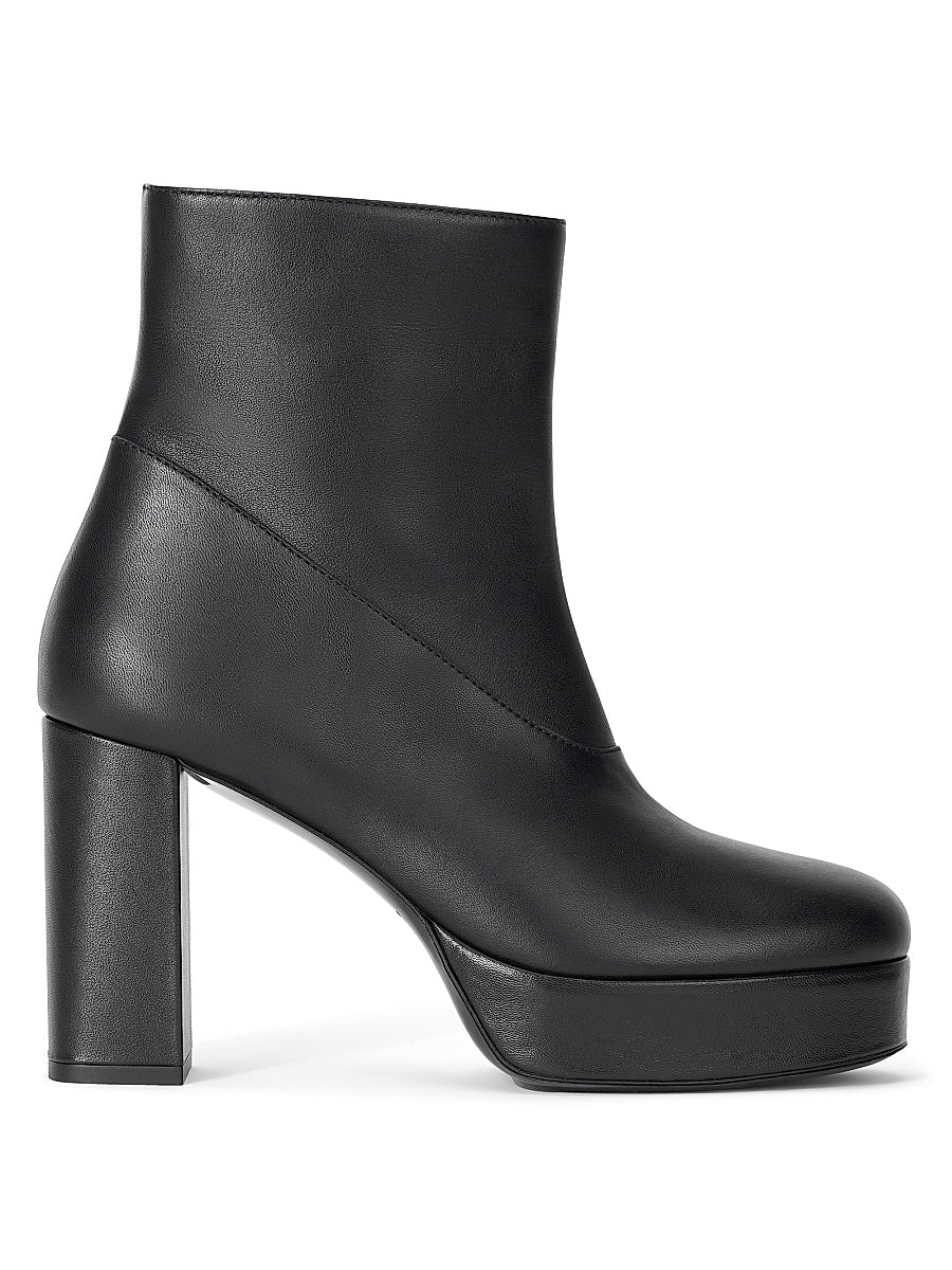 Jodie 100MM Leather Platform Ankle Boots