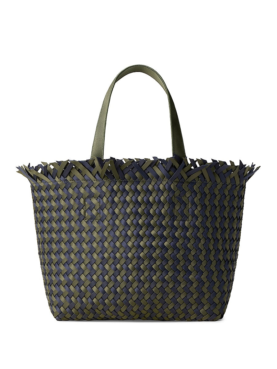 Havana Medium Basketweave Tote Bag