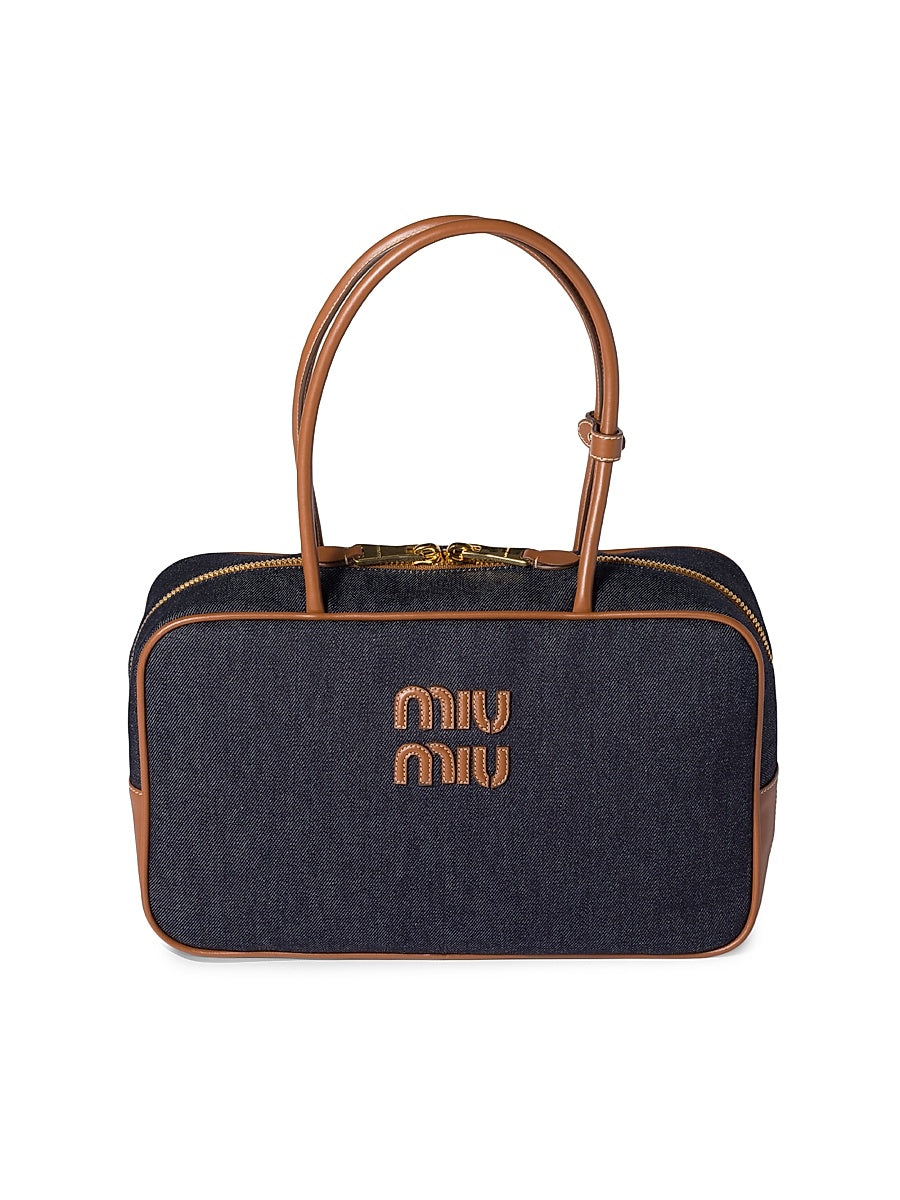 Beau Denim Top Handle Bag