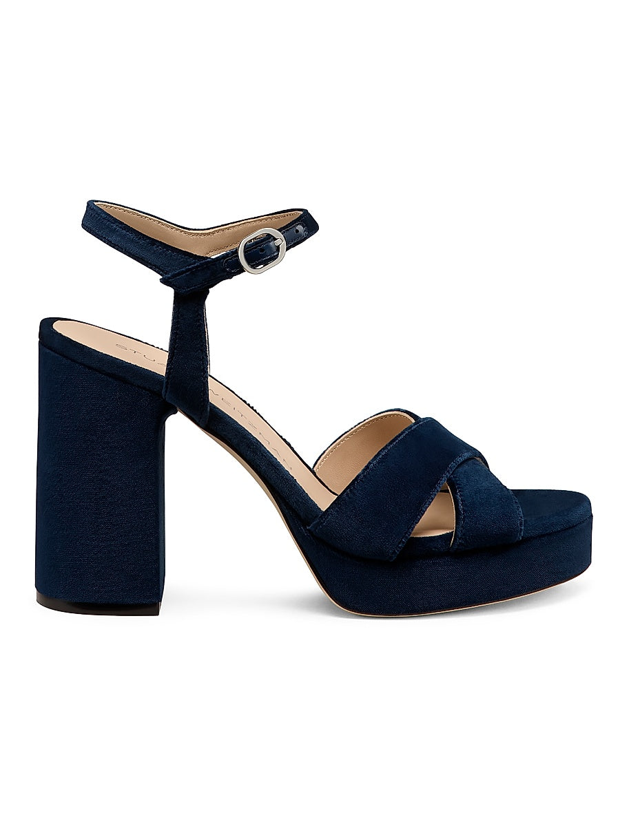 Dayna 90MM Velvet Platform Sandals