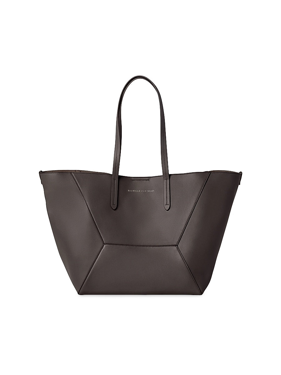 Duo Tote Bag in Calfskin with Monili