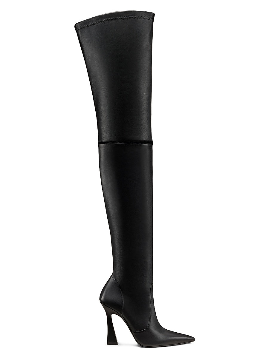 Ultravinnie 100MM Leather Over-The-Knee Boots