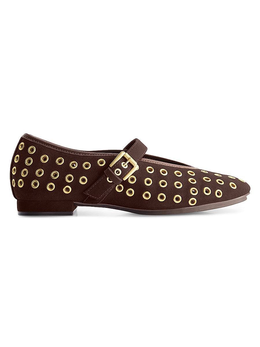 Borden Grommet Mary Jane Flats
