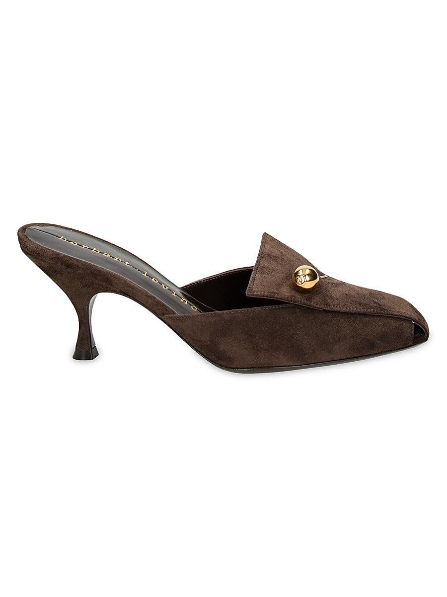 Aperitif Pin-Detail 70MM Suede Mules