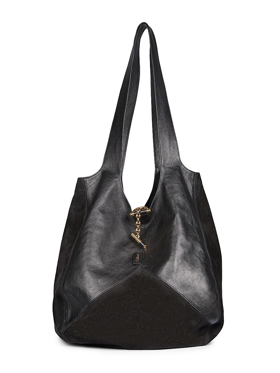 Balloon Leather Shoulder Bag
