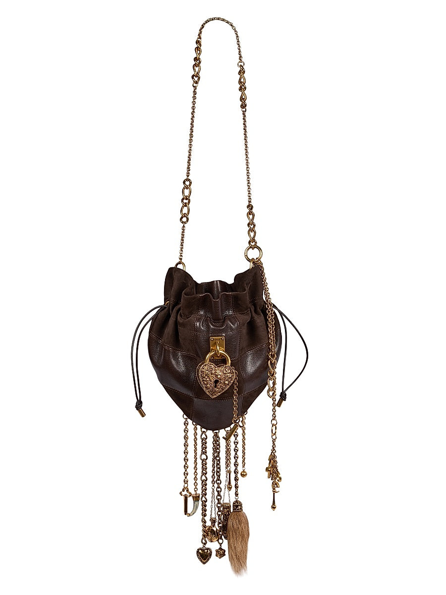 Château Treasures Leather Shoulder Bag
