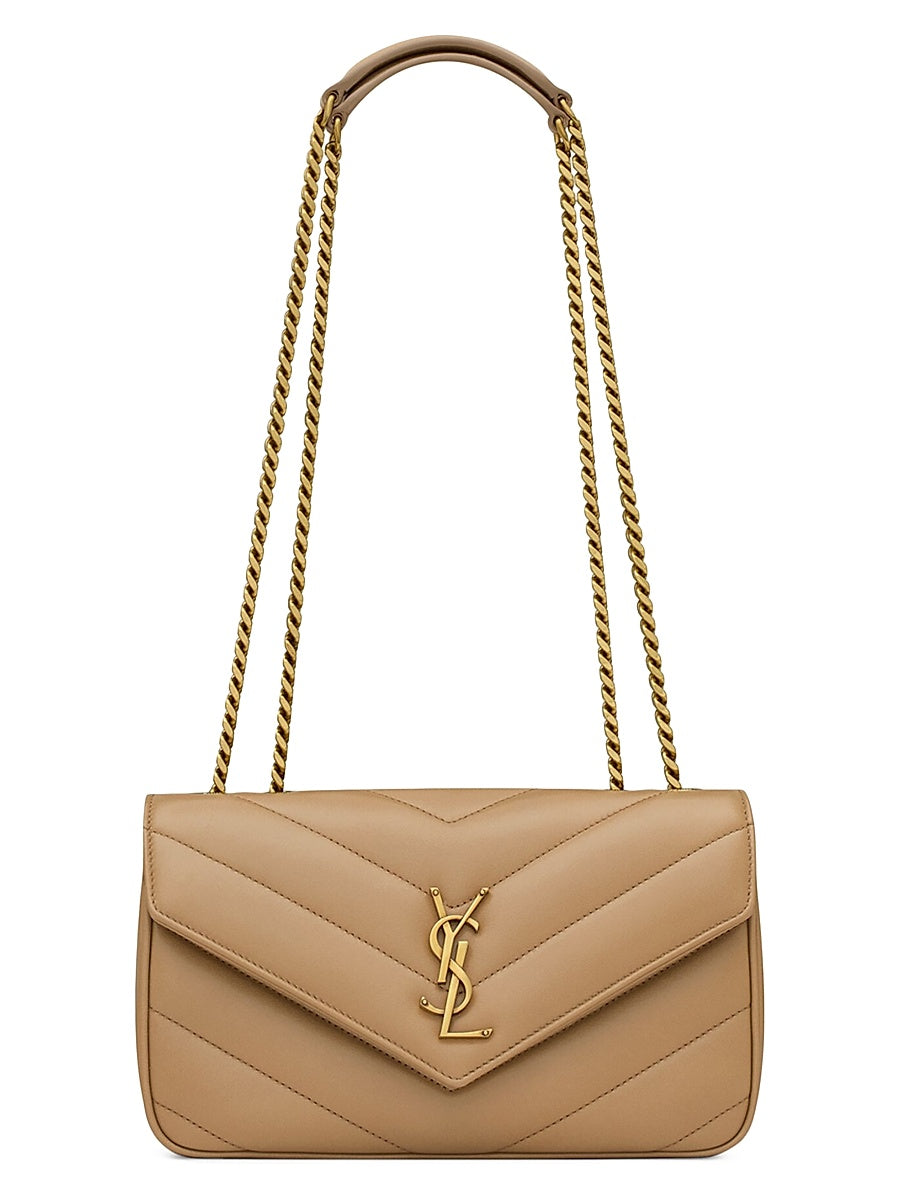 Loulou Small Shoulder Bag in Lambskin Leather
