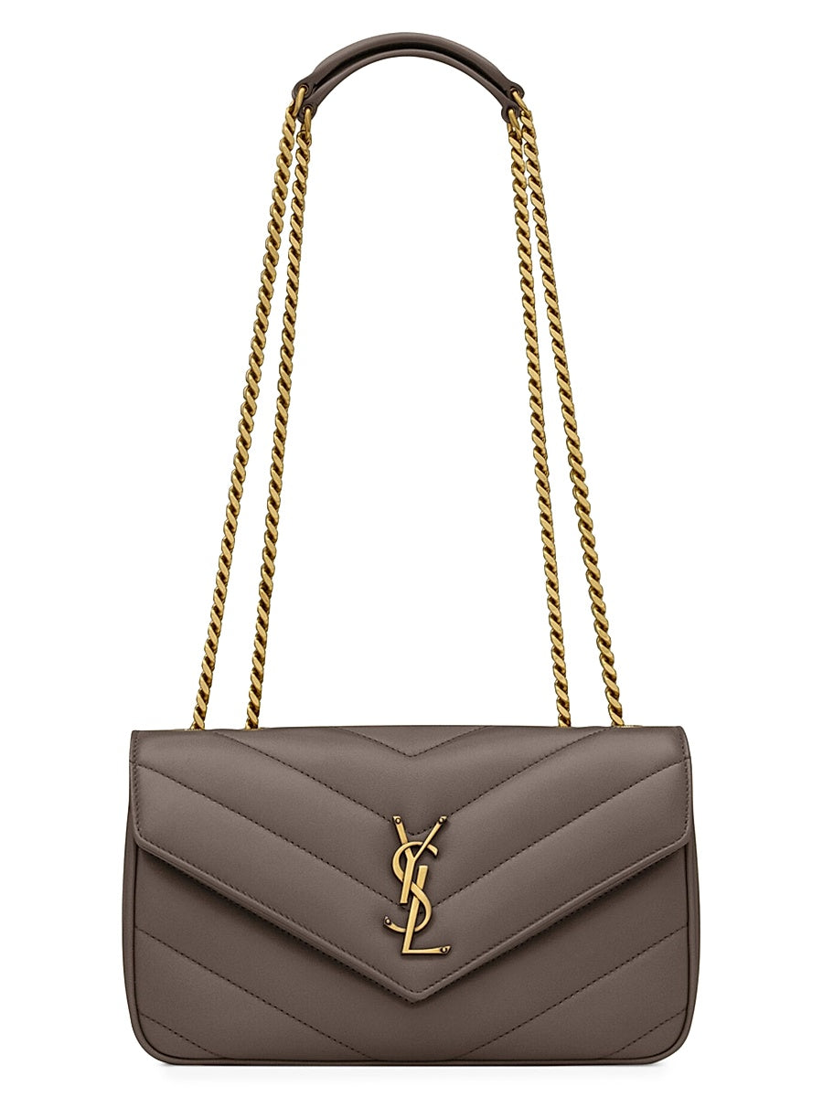 Loulou Small Shoulder Bag in Lambskin Leather