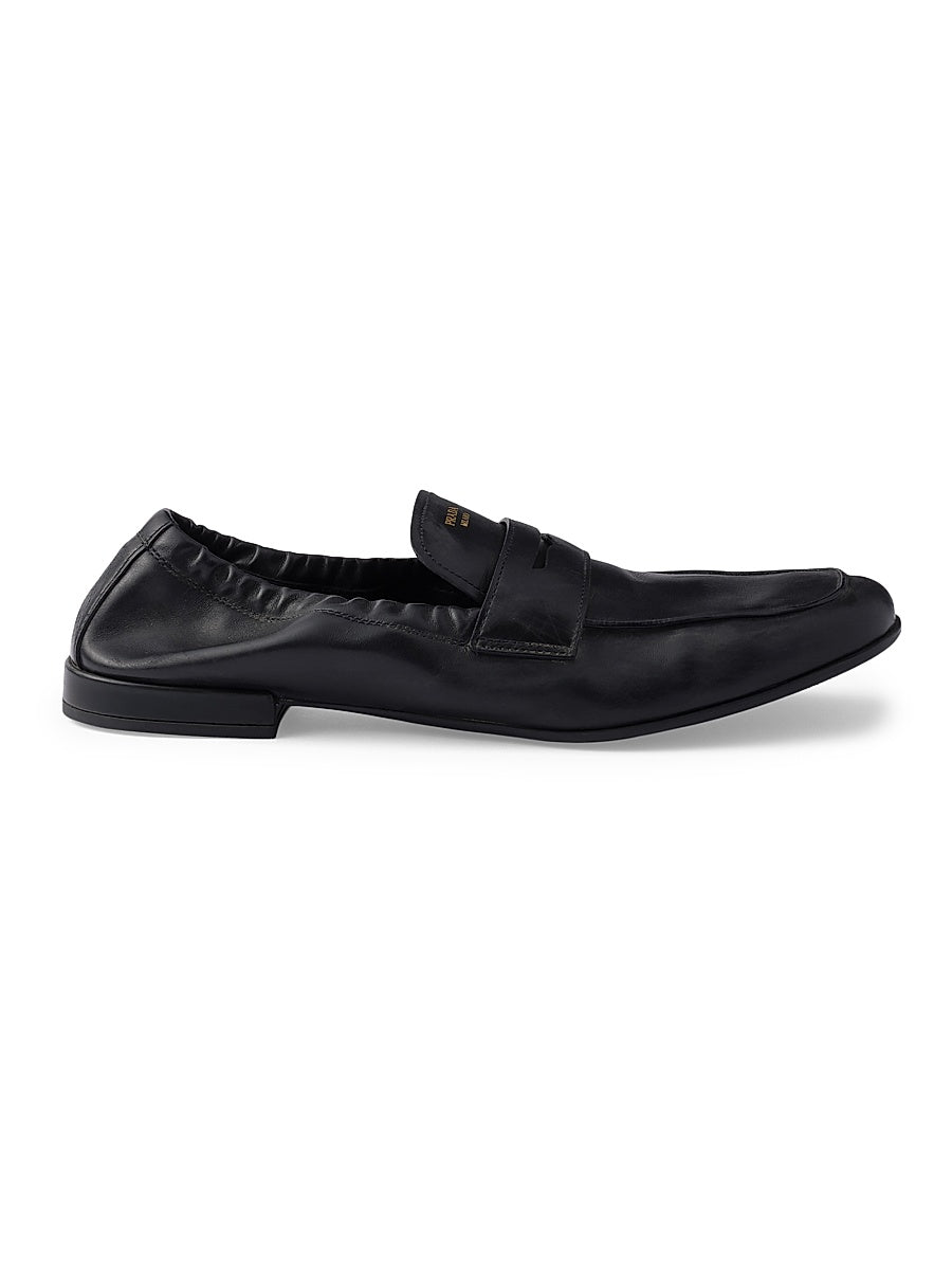 Shuffle Antiqued Leather Loafers