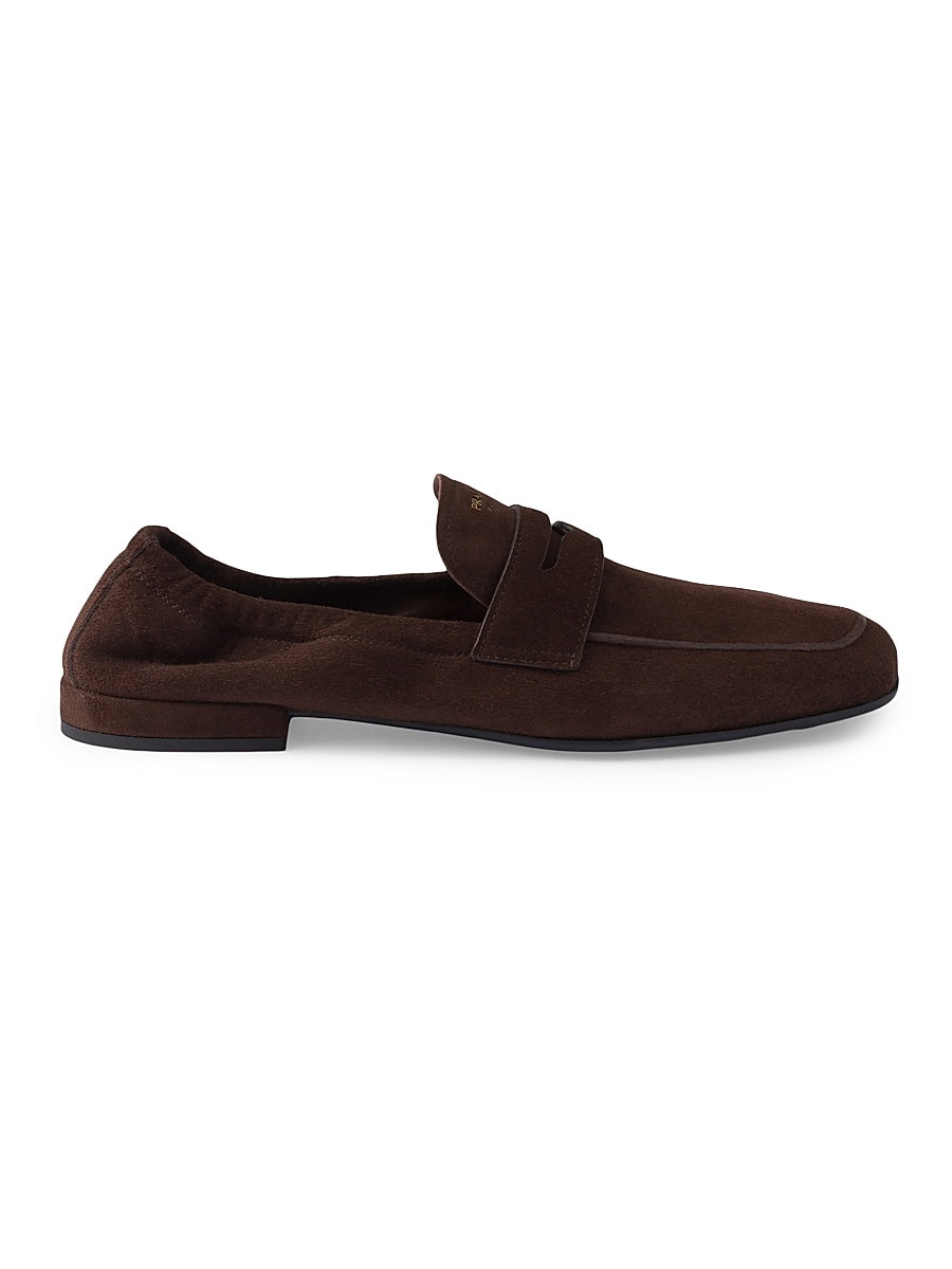 Shuffle Antiqued Suede Loafers