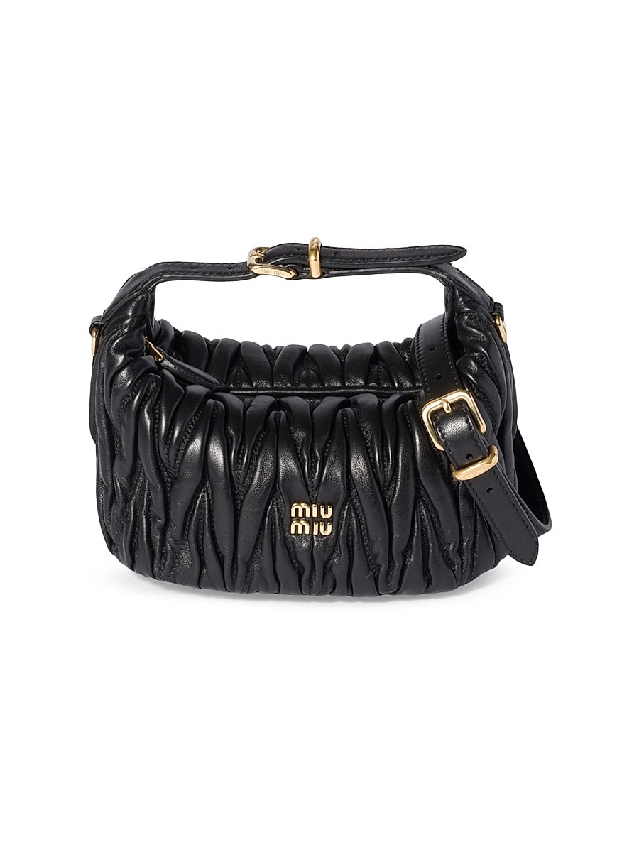 Matelassé Nappa Leather Pouch