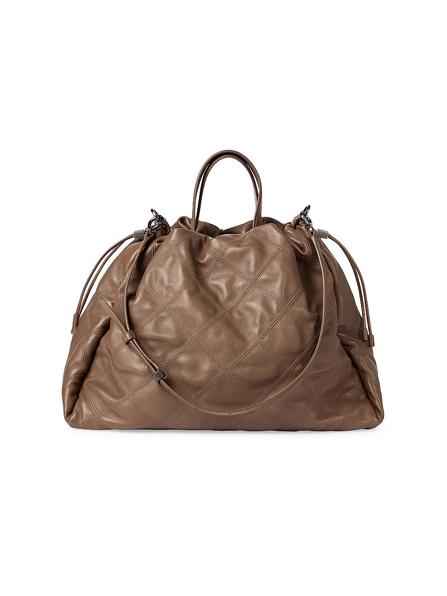 Mellow Large Shopper Bag in Quilted Nappa Leather