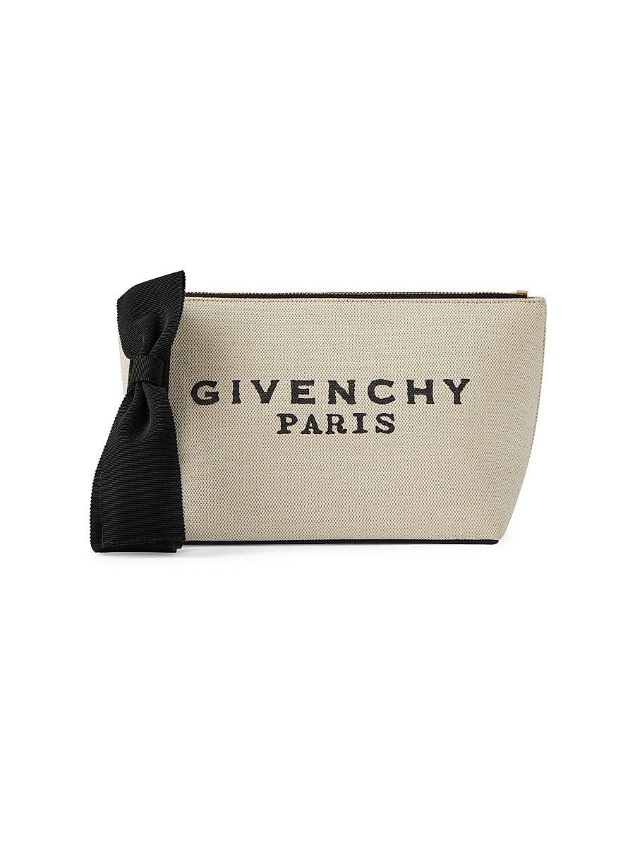 Small Pouch in Canvas with Bow