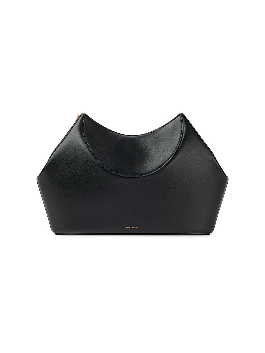 Facet Clutch in Leather