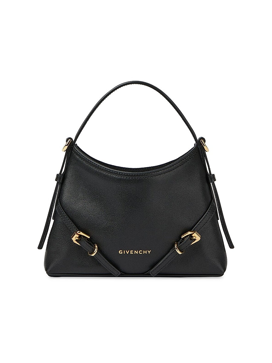 Nano Voyou Top Handle Bag in Shiny Leather