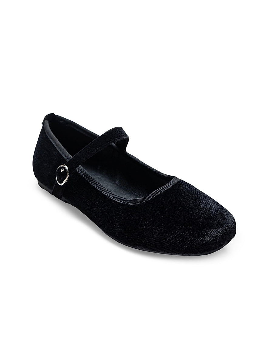 Little Girl's & Girl's Michelle Satin Velvet Flats