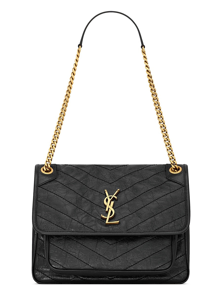 Niki Medium Shoulder Bag in Vintage Leather