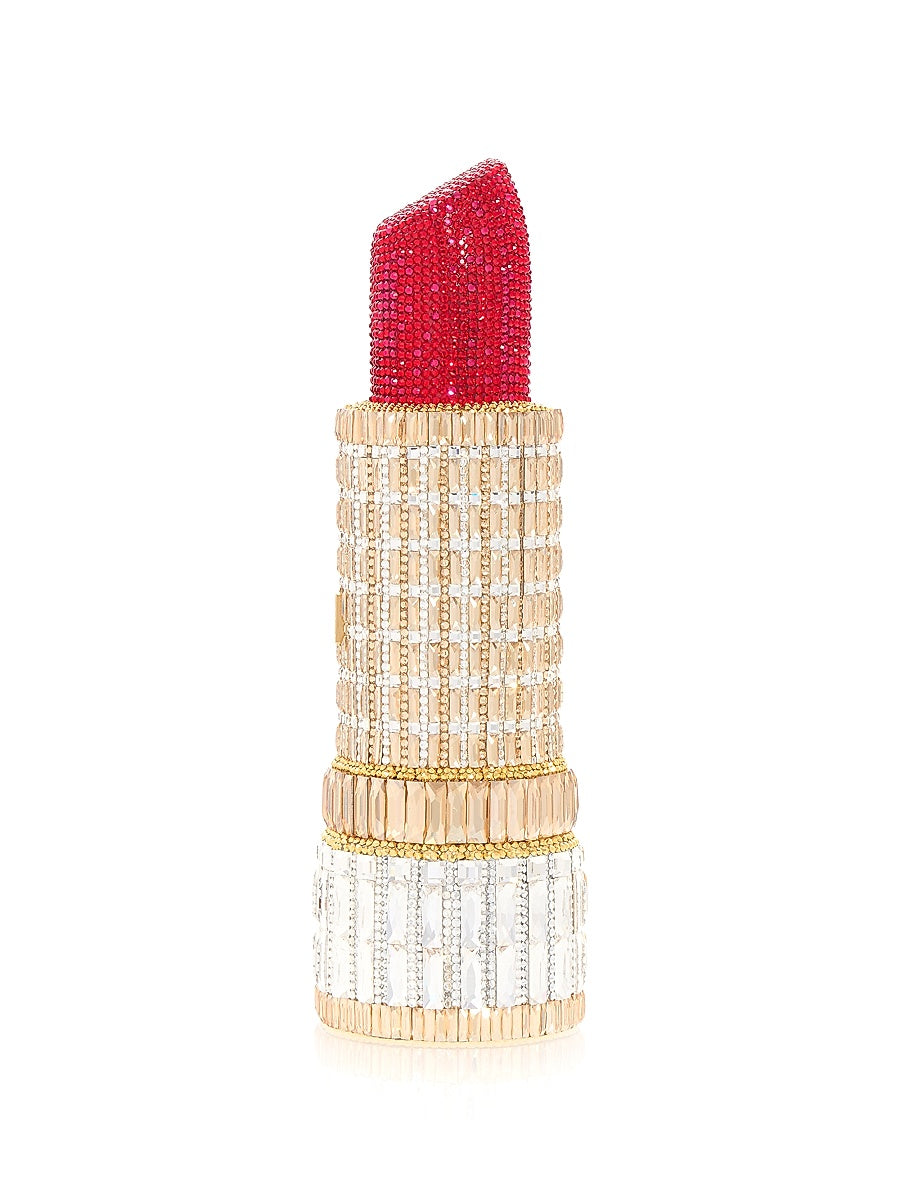 Lipstick Seductress Crystal Clutch