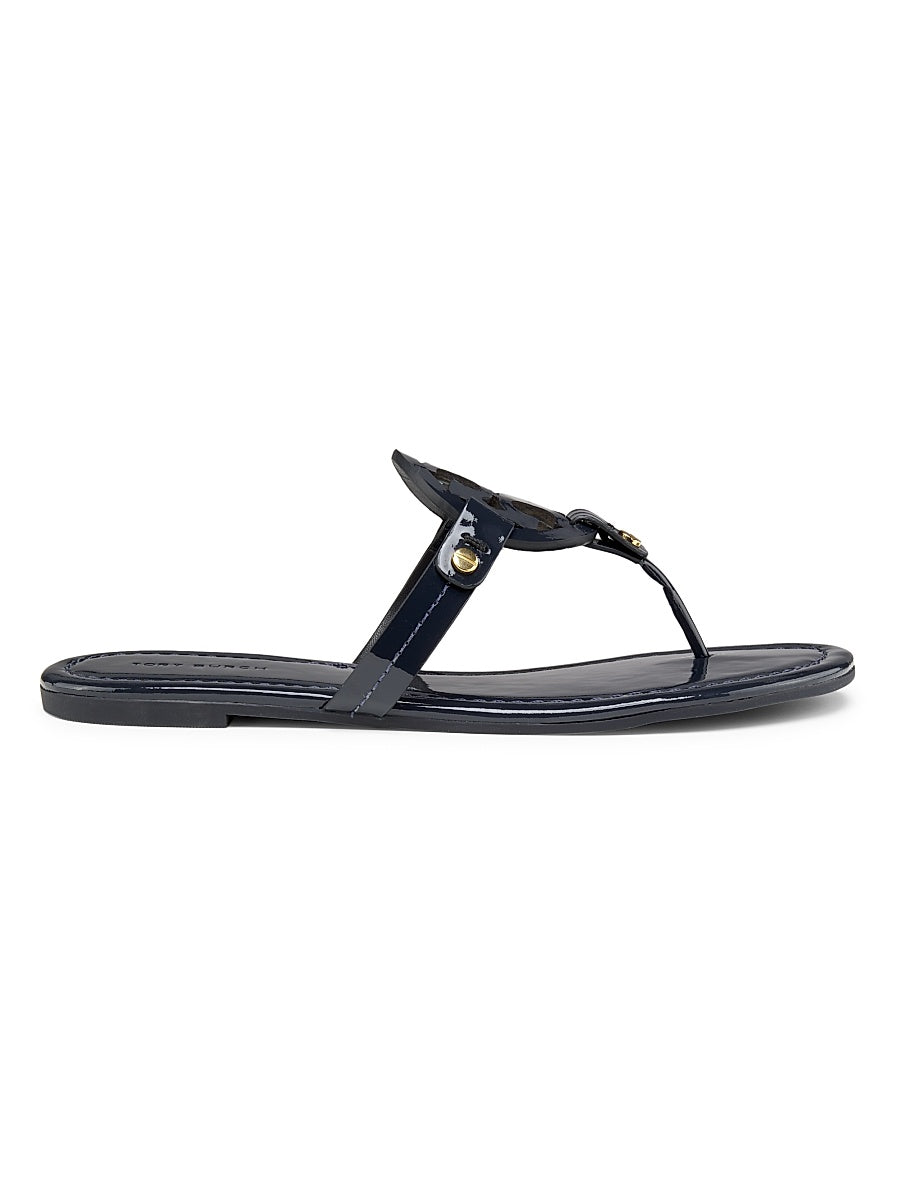 Miller Patent Leather Thong Sandals