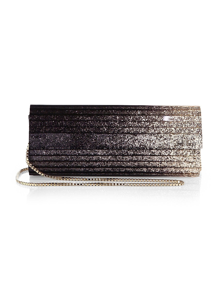 Sweetie Degradé Glitter Acrylic Clutch