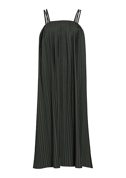 Pleasing Pleated A-Line Dress