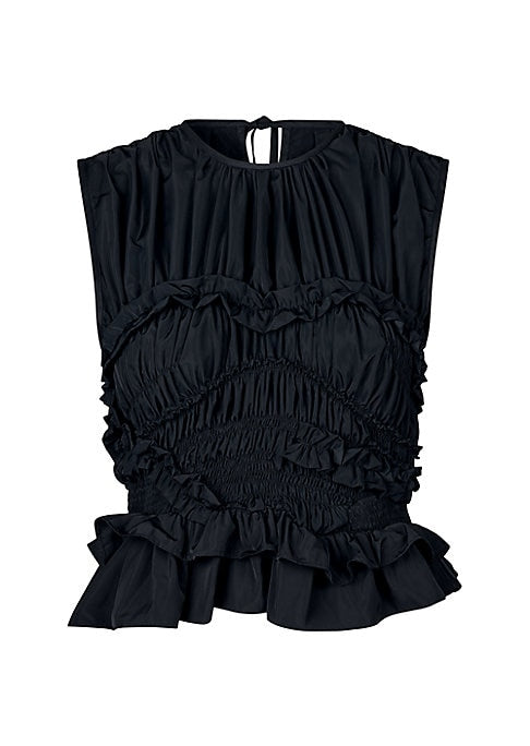 Ruffled Smocked Top