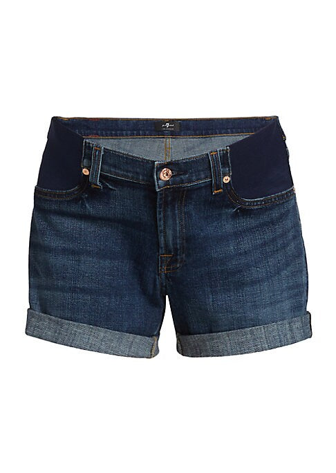 Cuffed Comfort Denim Shorts