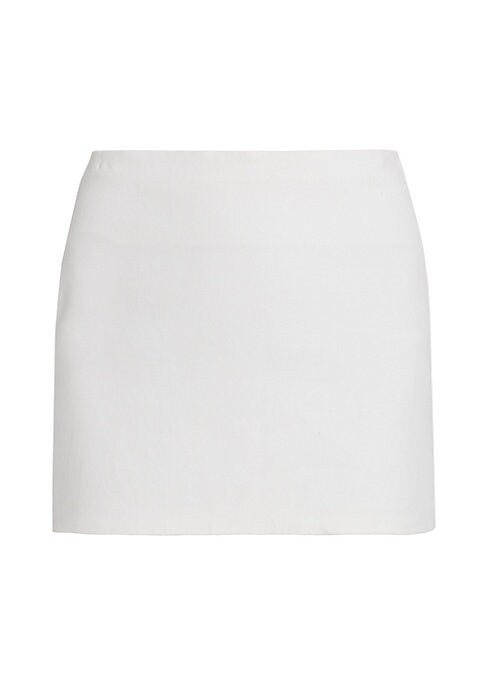Fitted Gabardine Mini Skirt