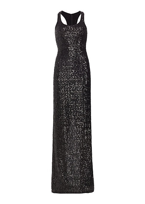 Shimmering Backless Elegance