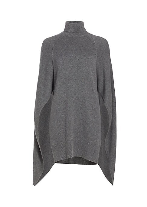 Cape Back Cashmere Dress