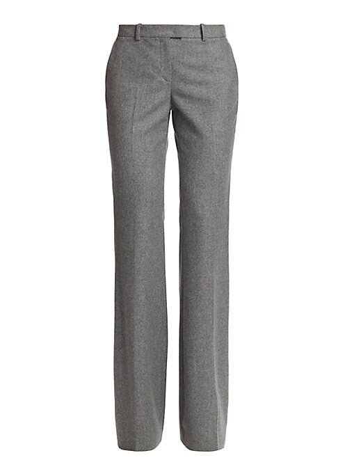 Chic Straight-Leg Wool Trousers