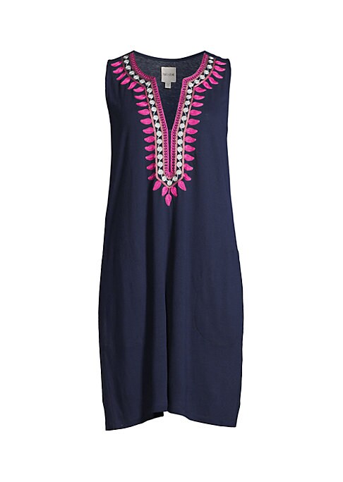 Embroidered A-Line Dress