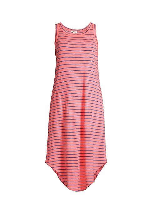 Striped Sleeveless Midi Dress