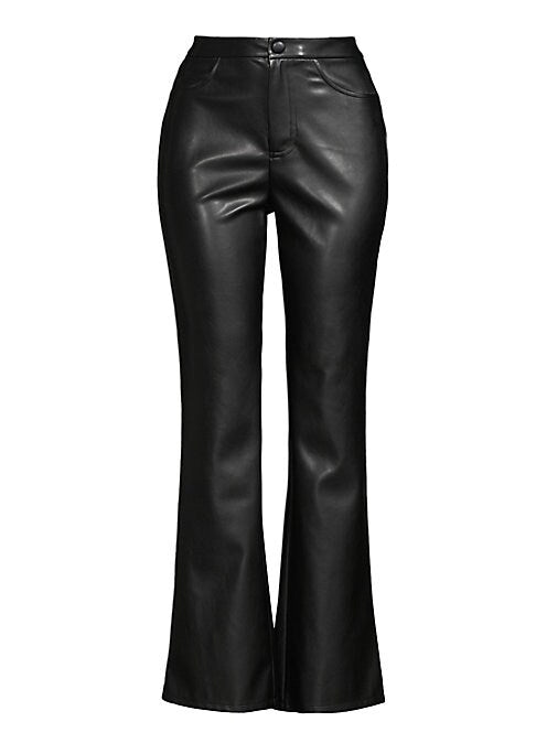 Sleek Faux Leather Trousers