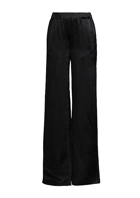 Satin Slit-Wide Trousers