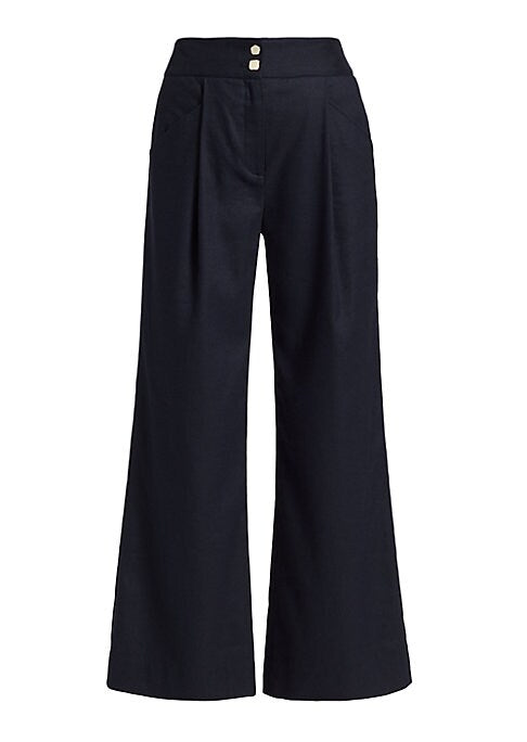 Linen Flare Trousers