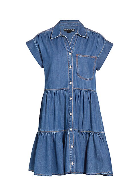 Denim Delight Tiered Dress