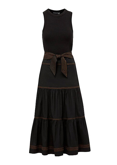 Tie-Waist Flare Dress