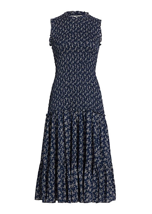 Floral Tiered Midi Dress