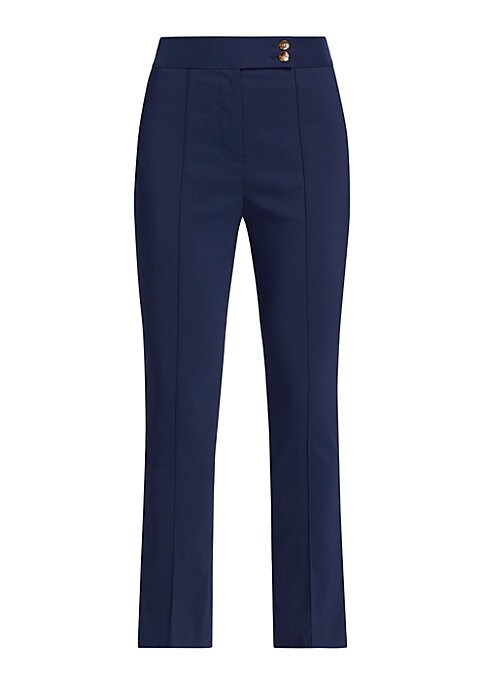 Chic High-Rise Crop Trousers