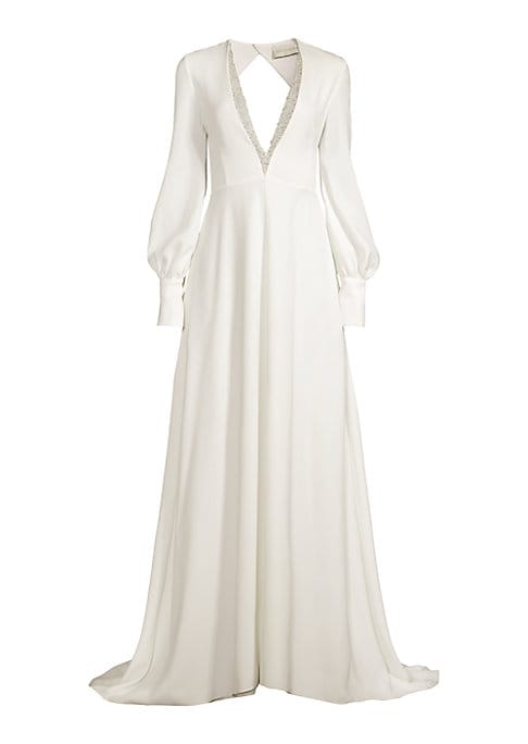 Glamorous Open-Back Gown