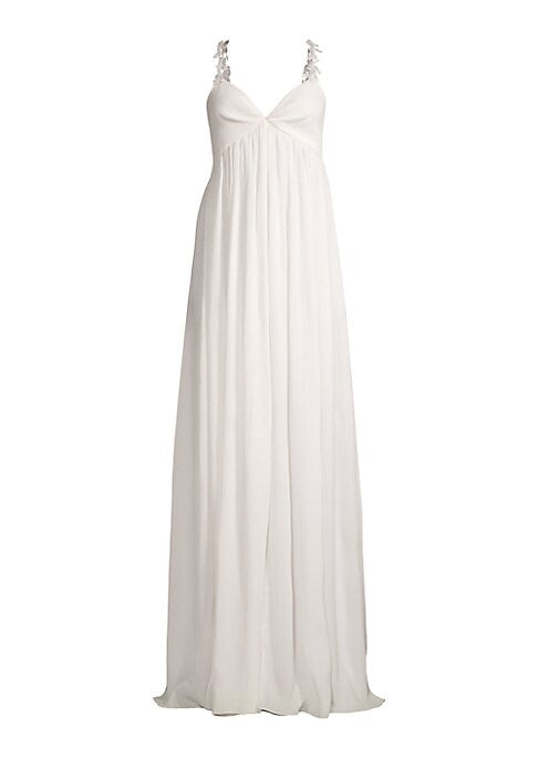 Embroidered V-Neck Elegance