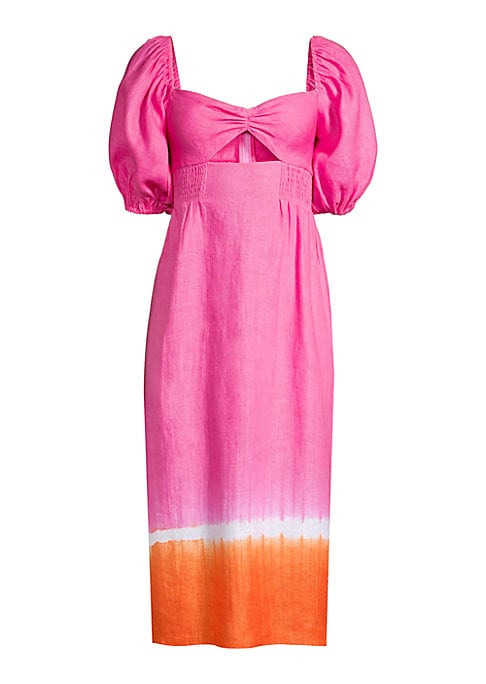 Chic Tie-Dye Midi Dress