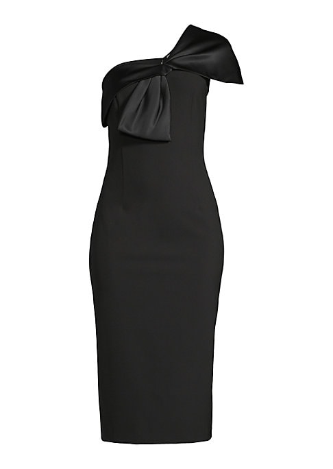 Bow Detail Satin Dress