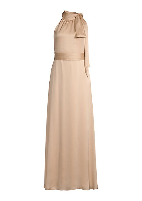 Elegant Satin Tie Dress