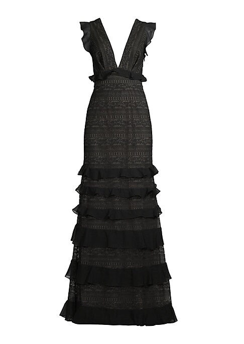 Lace Flutter Elegance Gown