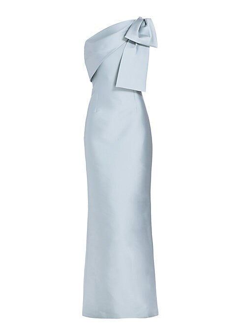 Chic Bow One-Shoulder Dress