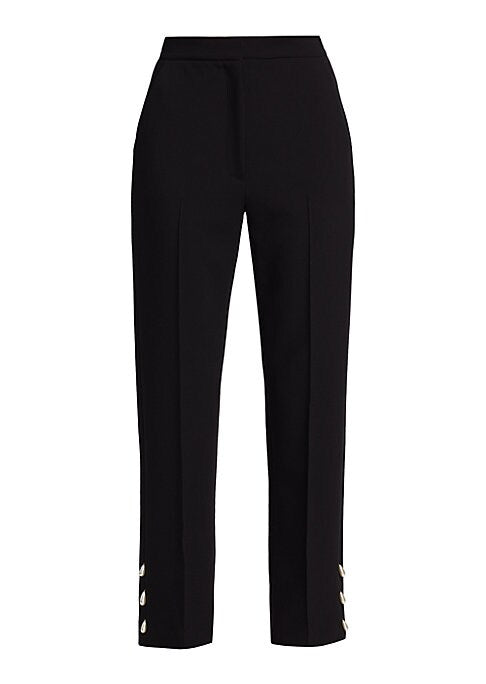 Pearl Cuff Denim Trousers