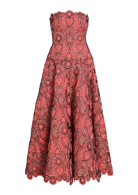 Lace Heart Midi Dress