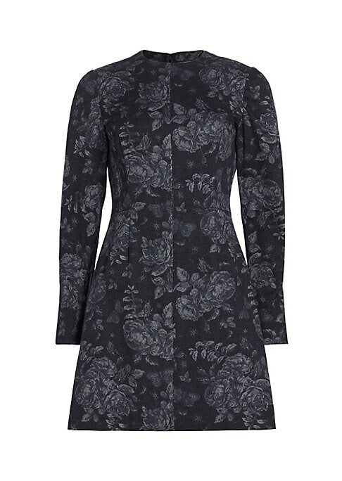 Floral Denim Mini Dress